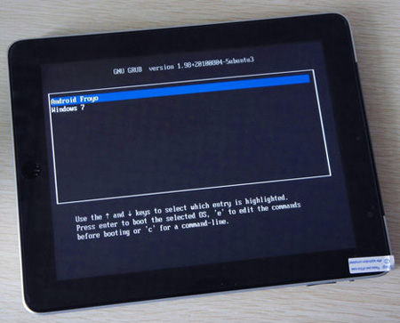 Планшет Bben A-97 поддерживает Windows 7 и Android одновременно