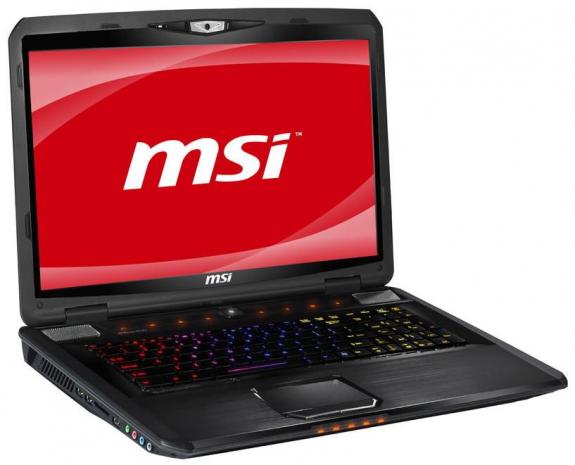 MSI обнародовала характеристики геймерского ноутбука GX780