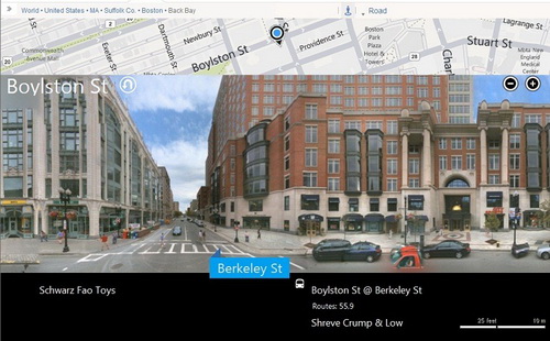Bing представил новую версию сервиса Streetside