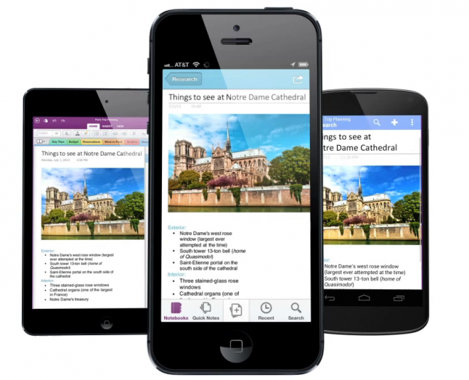 Новый OneNote для iPad, iPhone и Android