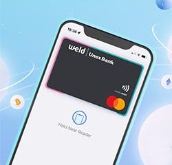 Перша криптокартка в Україні: Unex Bank, Mastercard та Weld Money запустили платіжну картку для розрахунків криптовалютою