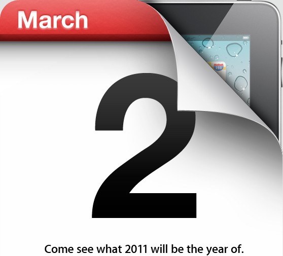 Второе поколение iPad’ов может быть представлено 2 марта