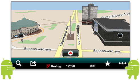 Mireo DON’T PANIC: GPS-навигация для Android