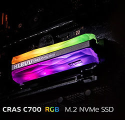 Накопитель KLEVV CRAS C700 RGB NVMe M.2 SSD – быстрый, стильный, надёжный
