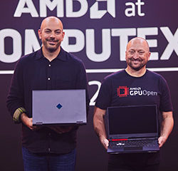 На виставці Computex 2021 AMD представила відеокарти на базі RDNA 2, нові ноутбуки AMD Advantage,  широко сумісні технології масштабування й багато іншого