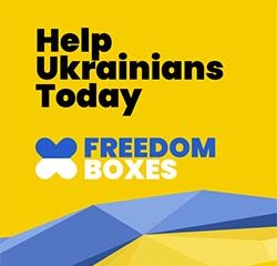 Freedom Buses (укр.:Автобуси Свободи) допомагають українцям, які рятуються від війни Freedom Buses для евакуації українських біженців