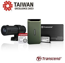 5 продуктів Transcend отримали нагороди Taiwan Excellence Award 2023